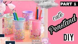 How To Make Pen Stand From Plastic Bottle 💝 Best Out Of Waste 💝 DIY  Pen Holder from waste material [upl. by Ocsirf600]