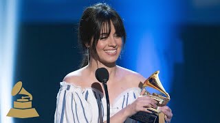 Camila Cabello Wins First Grammy Award  GRAMMYs [upl. by Rye]