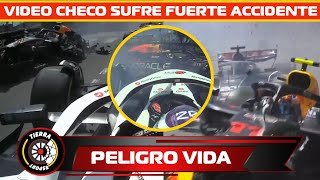 ¡PELIGRO LA VIDA VIDEO OFICIAL DE ACCIDENTE DE SERGIO PÉREZ POR CULPA DE MAGNUSSEN EN GP DE MONACO [upl. by Elkin]