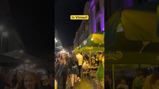 😱 partying on a Monday night in Lithuania 🇱🇹 shorts travel vilnius nightlife [upl. by Sabina]