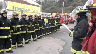 Ultima formación Tercera Compañía en Ex Cuartel de Bomberos Talcahuano [upl. by Ailliw]