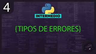 CURSO de Python desde cero visual studio code intermedio  Tipos de errores [upl. by Calisa]