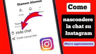 Come nascondere le chat di Instagram senza eliminarle 2024  nascondi messaggio su Instagram [upl. by Ennayelhsa]