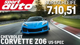 Corvette C8 Z06  Nordschleife HOT LAP 71051 min  sport auto [upl. by Bamby853]