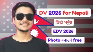 How To Apply Dv Lottery 2026  DV Lottery 2026 Application Form Online  DV 2026 from Nepal [upl. by Aylatan]