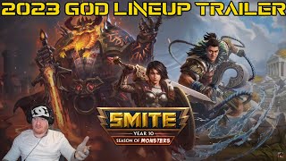 SMITE 2023 GOD LINEUP  SEASON OF MONSTERS YEAR 10 TEASER [upl. by Sirroned]