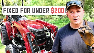 TYM TRACTOR BACKHOE HAS A PROBLEM  FIXED IT FOR UNDER 200 [upl. by Vinay]