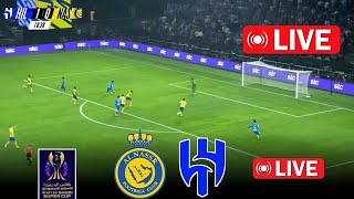 quotAl Nassr FC vs Al Hilal Riyadh  Saudi Arabia Super Cup 2021 Final  PES 2021 Gameplay Livequot [upl. by Ynavoeg]