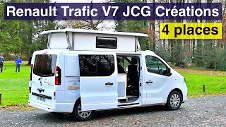 Renault Trafic V7 JCG Créations un 4 places tout confort avec toit électrique de série [upl. by Cristal]