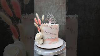 Minimalistic Tall Marble Cake for 25th wedding anniversary by MasterBaker Oindrila  aesthetic cakes [upl. by Sayette]