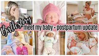 MEET MY BABY  MY BIRTH STORY  POSTPARTUM AND BABY UPDATE  TIFFANI BEASTON REAL LIFE POSTPARTUM [upl. by Holder]