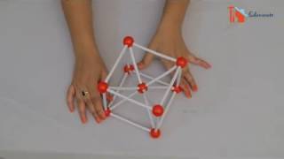 How To Make Body Centered Cubic Crystal BCC By Using Ball and Stick Chemistry Molecular Models [upl. by Maher]