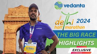 First Run experience in Delhi Vedanta Half Marathon 2024 [upl. by Siuoleoj]