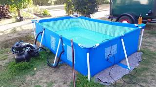 ★ Intex Frame Pool Abbau und Fazit [upl. by Akvir]