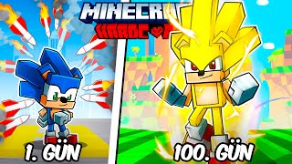 Hardcore Minecraftta SONIC Olarak 100 Gün Geçirmemin Hikayesi [upl. by Ecyla32]