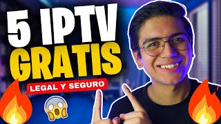 5 IPTVs GRATIS y LEGALES  TV en VIVO en STREAMING [upl. by Yemac887]