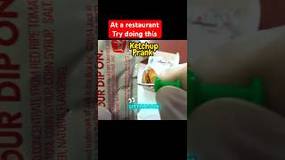 Ketchup prank at a restaurant prank aprilfools funny laugh [upl. by Aleil615]