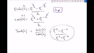 How to Solve Hyperbolic Function Equations [upl. by Knut]