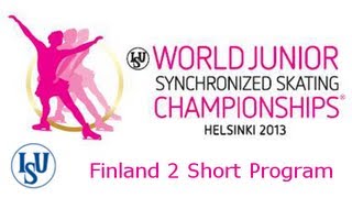 16 Team Finland 2 FIN  ISU World Junior Synchronized Championsh Junior Synchronized Skating Short [upl. by Alleuqahs681]