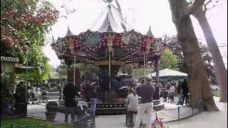 MerryGoRoundCarousel in the Parc Monceau Paris France [upl. by Nyla]