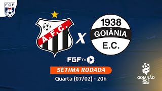 Ao vivo  Anápolis FC X Goiânia EC  Campeonato Goianão 2024 [upl. by Macmullin]