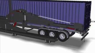 AWARD 20ft  40ft CONTAINER TILTER LOADER [upl. by Kosiur]