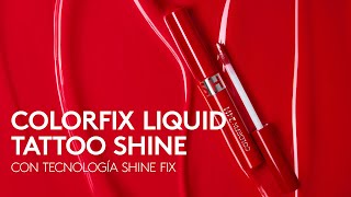 Nuevo labial Colorfix Tattoo Shine con tecnología SHINE FIX de ésika [upl. by Ataga60]