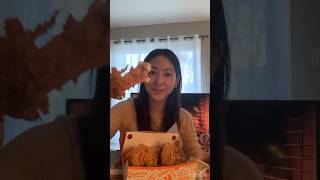 Mukbang Popeyes thanksgiving mukbang thanksgiving shorts food eating [upl. by Karim]