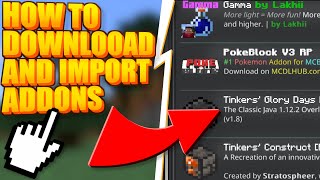 How To Download Any MODADDON Easily From MCPEDL  Easy Download Process [upl. by Iatnohs]