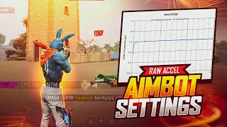 RAW ACCEL SECRET SETTING  How To Use No Drag HEADSHOT Setting 🗿⚠️ Blustack 5  msi 4k [upl. by Rochester667]