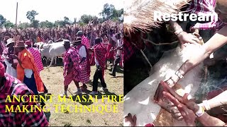 How Maasai Morans Create Fire Using Traditional Sticks [upl. by Marylynne]