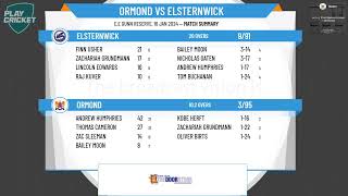 Victorian SubDistrict Cricket Association  T20 Twilight Competition  Rd2  Ormond v Elsternwick [upl. by Aynotahs57]