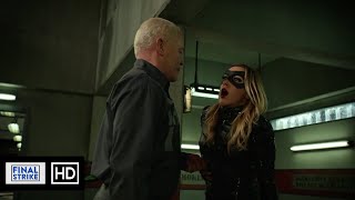 Laurel Lance Gets Stabbed By Damien Darhk In Prison Fight Scene  Arrow 4x18 [upl. by Ciaphus554]