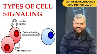 Types of Cell Signaling Paracrine Autocrine Endocrine and Neuronal Signaling [upl. by Aivata]