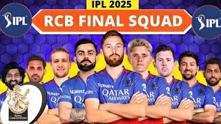 Royal Challengers Bangalore 2025 Squad Strengths amp Weaknesses😱  RCB 2025 Squad Analysis 📈 [upl. by Nylloh]