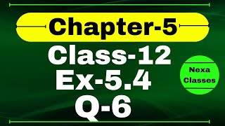 Class 12 Ex 54 Q6 Math  Differentiability  Q6 Ex 54 Class 12 Math  Ex 54 Q6 Class 12 Math [upl. by Nimesh593]