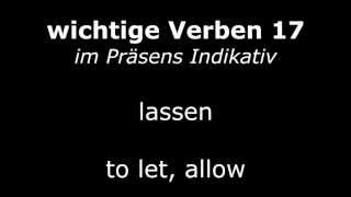 Learn German Verbs  Lesson 17  lassen let  Verben im Präsens High Quality Audio 2013 [upl. by Ojadnama757]