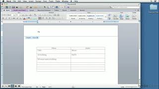 Video Production Tutorial  Setting up a twocolumn script in Microsoft Word [upl. by Enaols]