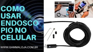 Câmera Endoscópica Usb para Celular e Notebook Como Usar no Celular App Otg [upl. by Margarethe966]