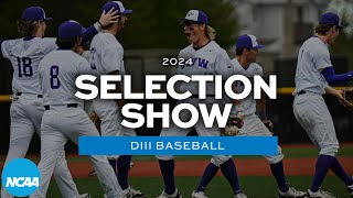 2024 NCAA DIII baseball bracket selection show [upl. by Rimidalb]