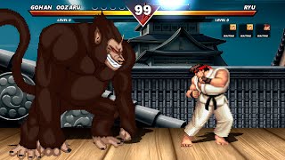 GOHAN OOZARU VS RYU amp KEN  HIGH LEVEL INSANE FIGHT [upl. by Calypso]