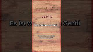 Genitiv  Genitive Case Deutsch German [upl. by Madelina]