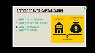 CAPITALISATION OVERCAPITALISATIONUNDER CAPITALISATION EFFECT REMEDIES AND CAUSES [upl. by Thomasin]