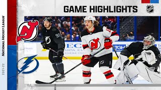 Devils  Lightning 112021  NHL Highlights [upl. by Blynn188]