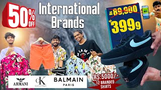 ₹5000 ki 12 Branded Shirts  50 OFF On International Brands ck balmain [upl. by Tammy287]