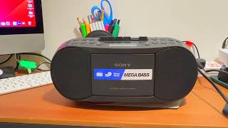 Sony CFD S70 Portable Radio CD Cassette Player  Sony Tape Boombox  Sony Tape Boombox  Sony Radio [upl. by Siana545]