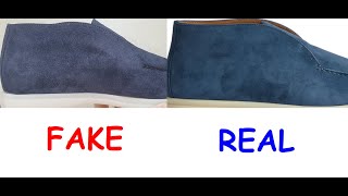 Loro Piana open walk how to spot fake Real vs fake Loro Piana ankle boots [upl. by Talie381]