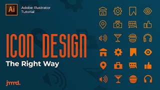 Design Icons the Right Way  Adobe Illustrator [upl. by Pulchia521]