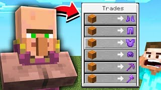 Minecraft But Villagers Trade OP Items [upl. by Horn635]