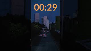 30 Seconds Countdown  City Lights Timer  shorts minutes countdown timer silent shorts [upl. by Anolla]